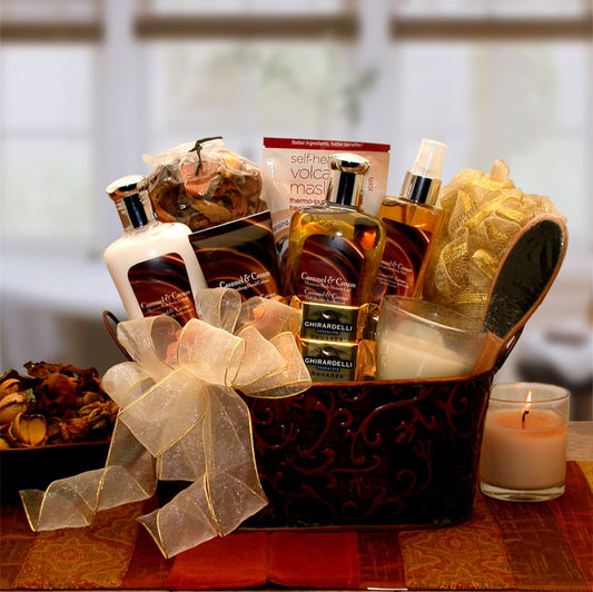 Caramel & Cream Bliss Spa Gift Basket
